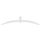 Ekena Millwork Archdale Architectural Grade PVC Gable Bracket, 84"W x 17 1/2"H x 4"D x 4"F, 5/12 Pitch GBP084X18X0404ARC00 - alternate 2